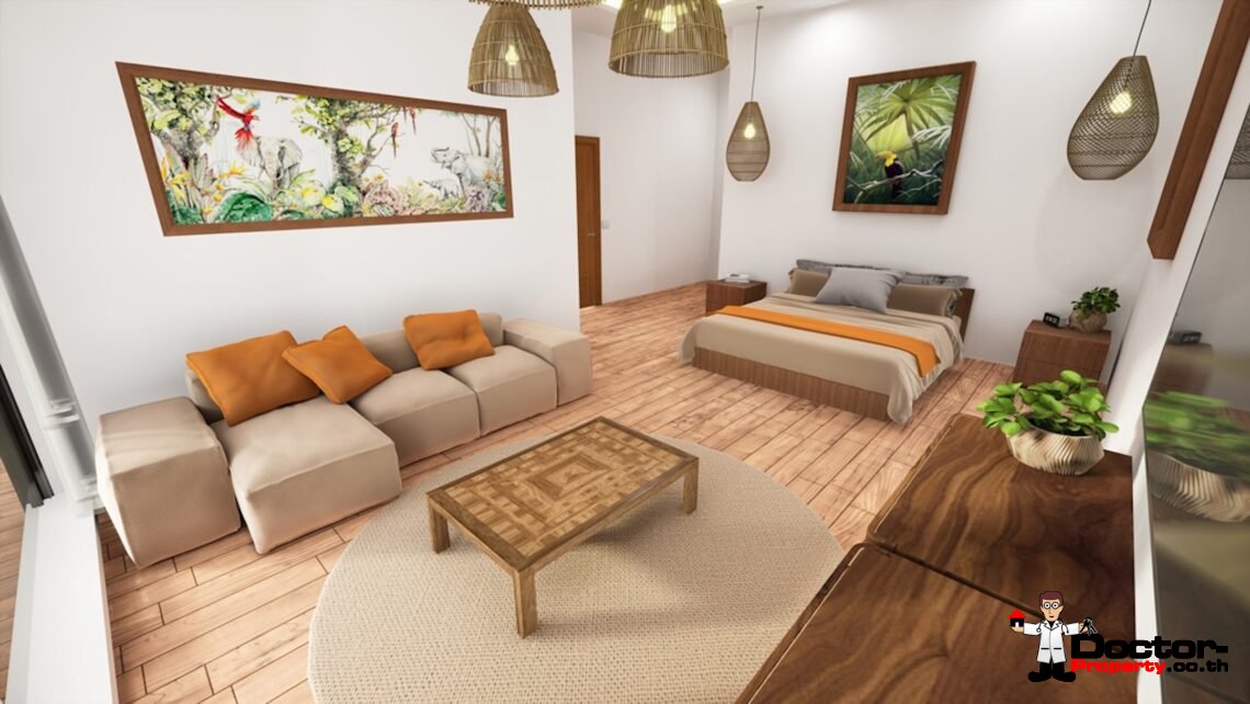 New 3 Bedroom Houses with Pool in Mae Nam, Koh Samui – For Sale